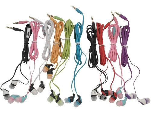 Auriculares Justjamz, 3,5 Mm/100 Unidades/microfono