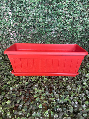 Macetero Jardinera Con Plato Rectangular N30
