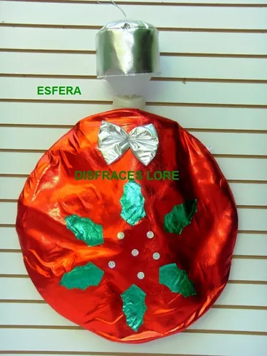 Disfraz De Esfera Roja Para Niños Pastorela Fiestas Navidad Envío gratis