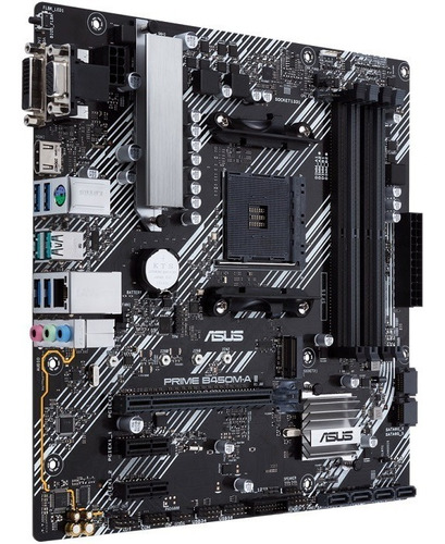 Tarjeta Madre Asus Prime B450m-a Ii Usb3 Hdmi Ddr4 Pcie Am4 Color Negro
