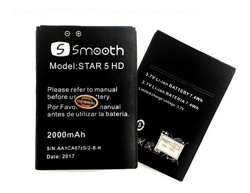 Bateria Smooth Star 5 Hd Original Disponibles 