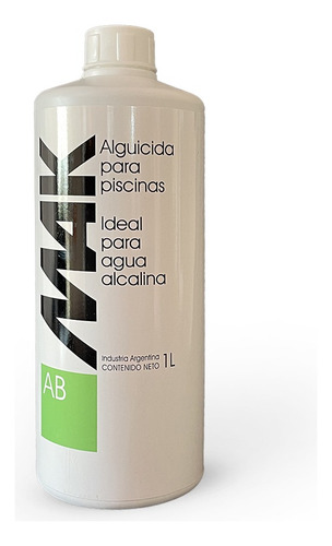 Pack X 12 U Mak Alguicida Piscina Agua Alcalina-mak Ab 1lt 