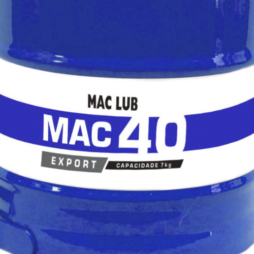 Bomba Engraxar Manual 7kg C/ Mangueira 1,30m Mac 40 Azul