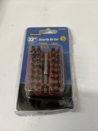 Warrior 33 Pc Security Bit Set 1/4 Shank Ccm