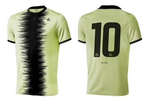 10 Camisetas De Futbol Numeradas Sublimadas Gol De Oro 10u