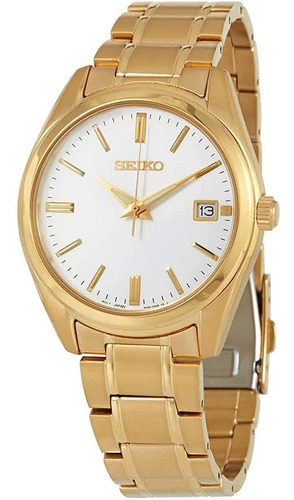 Reloj Hombre Seiko Sur314 Cuarzo Pulso Dorado Just Watches