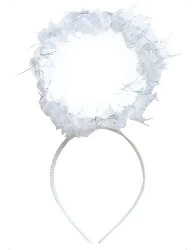 Set De 3 Diademas De ángel Y Demonio OuryTech – Halo, Aureola Y Cuernos De Diablo, Accesorios Para Disfraces De Carnaval Y Halloween En Blanco