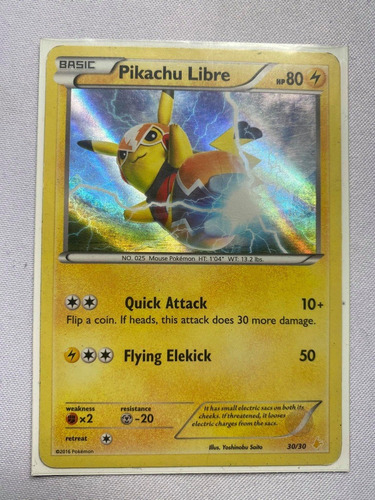 Pikachu Libre - Sun & Moon- Tarjeta Pokémon Tcg- Promo