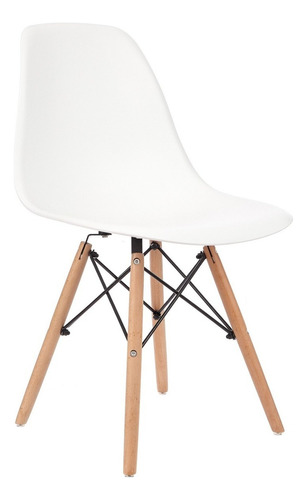 Silla De Comedor Eames, Estructura Color Blanco, 1 Unidad Color de la estructura de la silla Blanco
