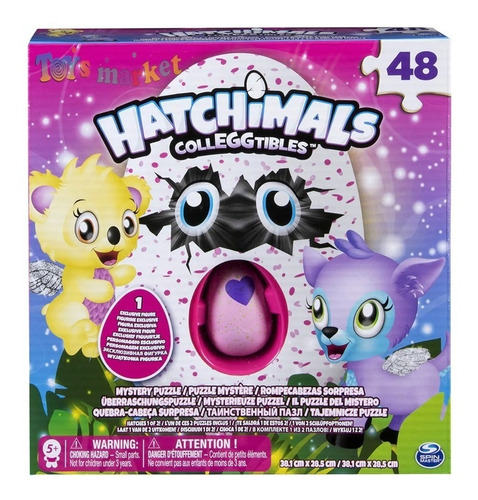 Hatchimals Puzzle Sorpresa Con Huevo 48 Piezas Rompecabeza