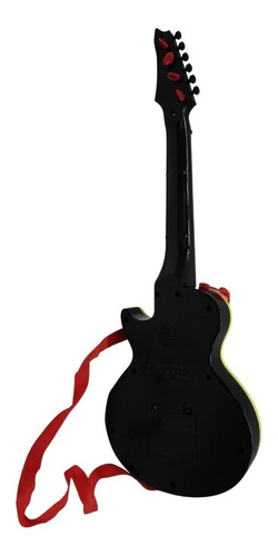 Imagen 3 de 6 de Guitarra Infantil Ukelele 52cm Con Luces A Pilas Y Correa Ed