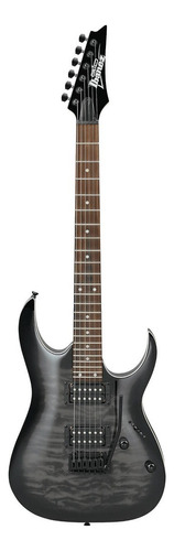 Guitarra eléctrica Ibanez GRGA120QA de álamo transparent black sunburst con diapasón de amaranto