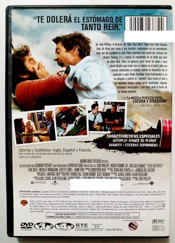 Todo Un Parto Robert Downey Jr. Zach Galifianakis Dvd (Usado)