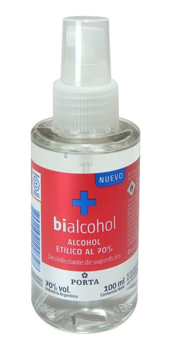 Alcohol Spray Bioalcohol Porta 70 100ml 01almacen