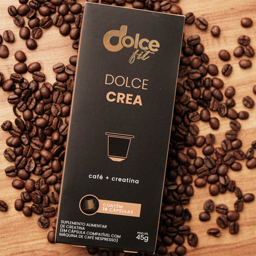 Suplemento Dolce Fit Café Descafeinado Cápsulas Creatina 45g
