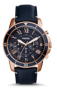 Reloj Fossil Cuero Caballero Fs5237 100% Original