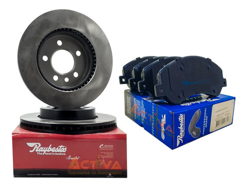 Imagen 1 de 6 de Discos Y Pastillas Amarok 2.0 Tdi Delanteros Raybestos