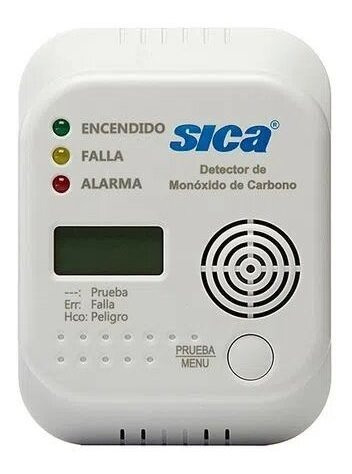 Imagen 1 de 8 de Detector De Monoxido De Carbono Sica Sensor Digital Alarma