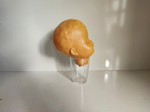 Cabeça Boneca Antiga De Plástico (Usado)