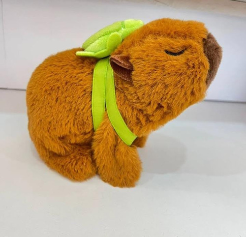 Capybara-carpincho Peluche A Pilas Camina Y Sonido Importado Rosa