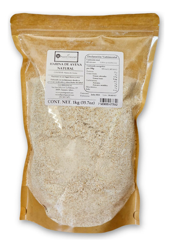 Harina De Avena Natural 1kg - Punto Granel Calidad Premium