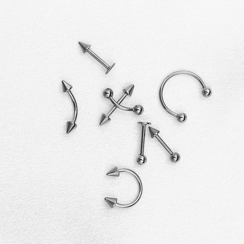 Kit De Furar Orelha Piercing Língua Umbigo Agulha 24 Brincos