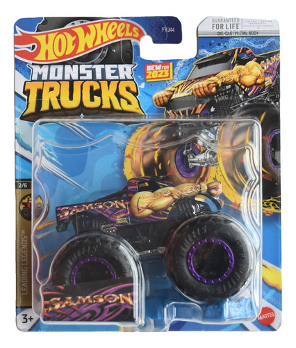 Monster Trucks Hot Wheels Samson 1:64 - Mattel P3
