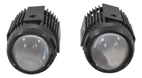 Par De Faro Leds Luz Blanca Y Ambar P/ Motocicleta 9v-30v