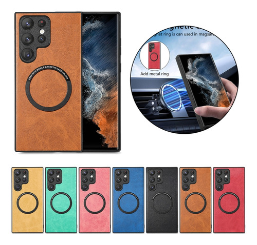 Funda Trasera De Cuero Azul For Samsung Galaxy A50