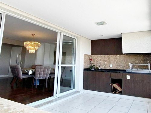 Imagem 4 de 20 de Apartamento Mobiliado 132m² Andar Alto 3 Suites Varanda Gourmet 2 Vagas