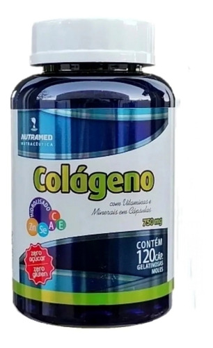 Colágeno Hidrolizado 750mg Con Vit A C E Zinc Y Selenio 