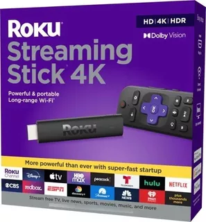 Roku Streaming Stick 4k 3820 - Negro - 1 Gb - De Voz