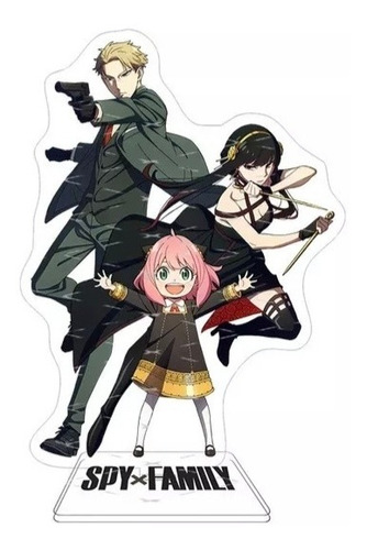 Figura Acrílico Anime Spy X Family Anya, Loid, Yor 10x15cm