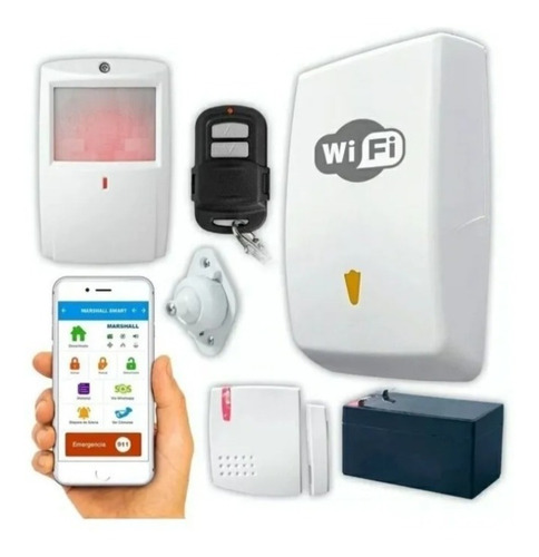 Kit Alarma Marshall Go Wifi Inalambrica Lista Para Instalar