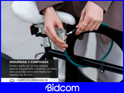 Cadena Linga De Seguridad Gadnic 2 Llaves Antirobo Resistent