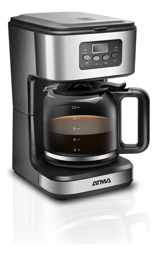 Cafetera De Filtro Atma Automatica Negra 1.8 Lt 1000w