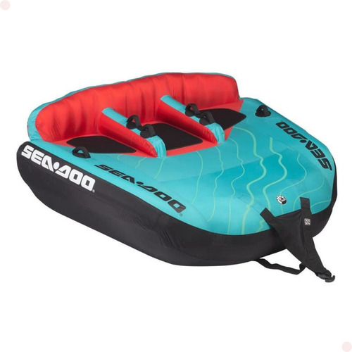Boia Inflável Rebocável Gigante Praia 3 Pessoas Jet Sea-doo Cor Azul-celeste
