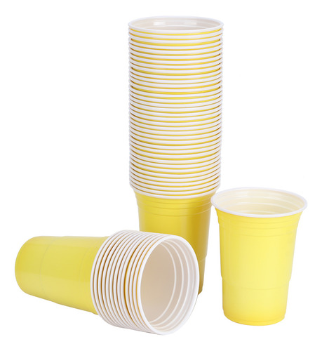 Vaso Desechable, 50 Unidades, 450 Ml, Juego De Fiesta De Plá