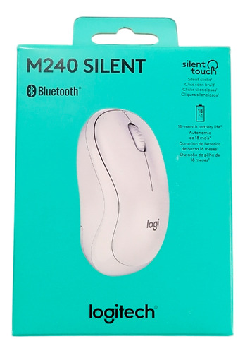 Mouse Inalámbrico Bt Logitech Blanco Negro Rosa 4000dpi