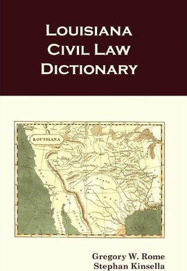 Libro Louisiana Civil Law Dictionary - Gregory W Rome