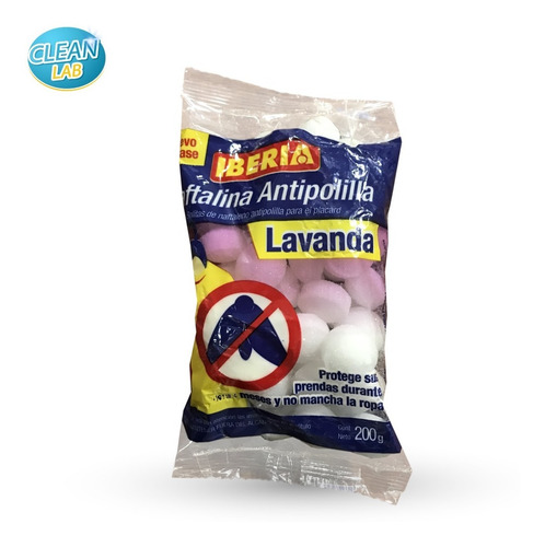 Naftalina Antipolillas Lavanda Iberia 100 % Pack X 200 Gr.
