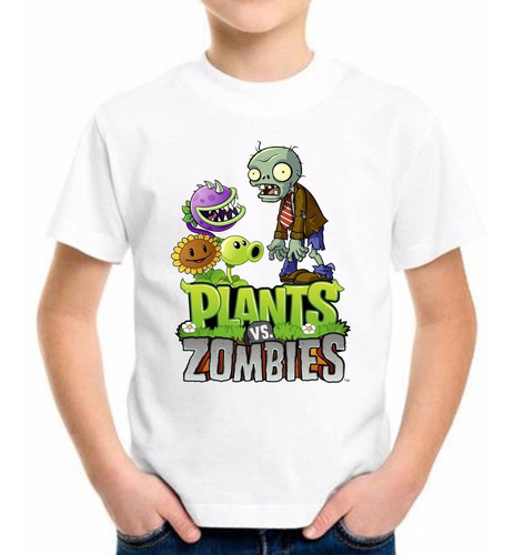 Remeras Manga Corta Plants Vs Zombies