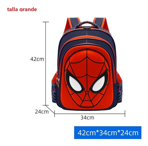 Mochila Impermeable Grande De Spiderman Lindo Para Niños P