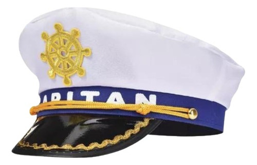 Sombrero Gorro Capitan Cotillon Disfraz Marinero Barco X6