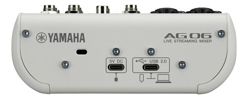 Mezcladora Audio Yamaha Ag06mk2w 6 Canales Live Streaming Ms