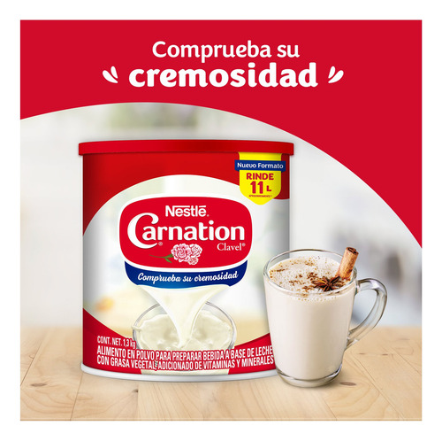 Bebida En Polvo A Base De Leche Nestlé Carnation Polvo 1.3kg