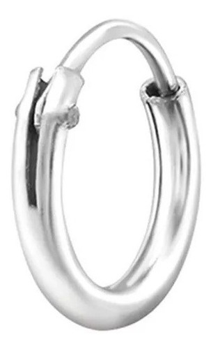 Piercing Orelha Cartilagem Prata 925 8mm Argola  Ref Arg10