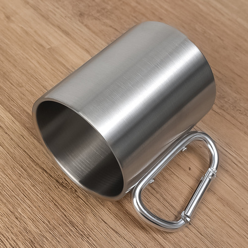 Taza De Viaje Para Acampar Al Aire Libre De 300 Ml Con Asa D