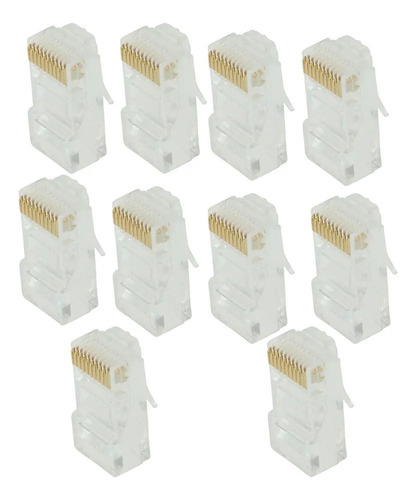 Paquete De 10 Módulos De Conector De Red Rj50 Keystone 0p10c
