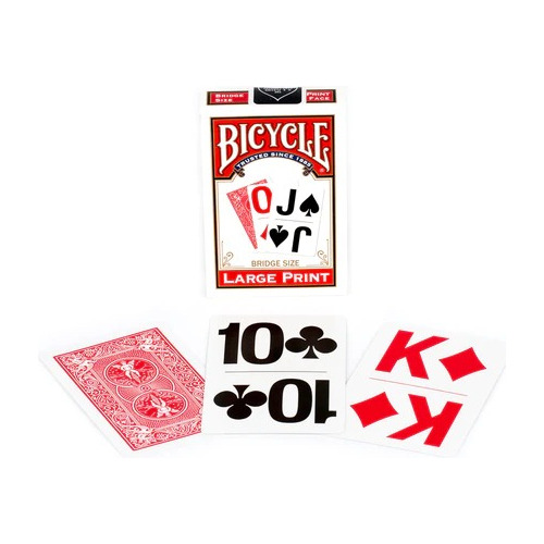 Baraja De Cartas Bicycle Low Vision Original. Banimported